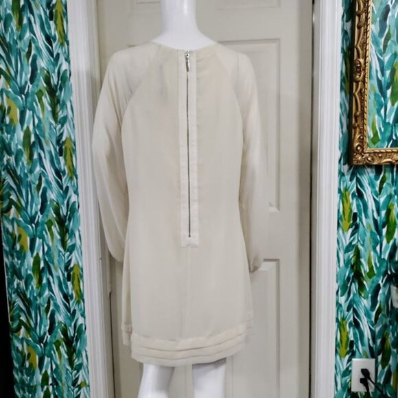 NWT Ted Baker Embellished Whimsy Weddingguest Above Knee Dress Cream Womens M - Picture 8 of 16